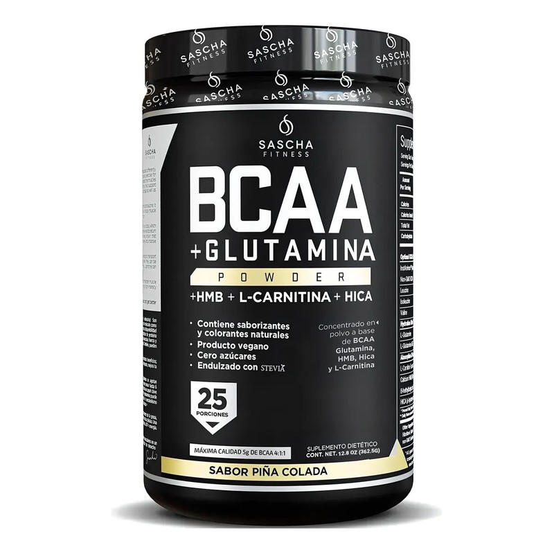 Bcaa 411 Sascha Fitness Suplemento Los Sabores Sabor Piña Colada
