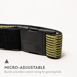 Arcade Belts A2 Static Youth Unisex Adventure Belt: Heavy Duty Stretch, Metal Free Buckle, Olive
