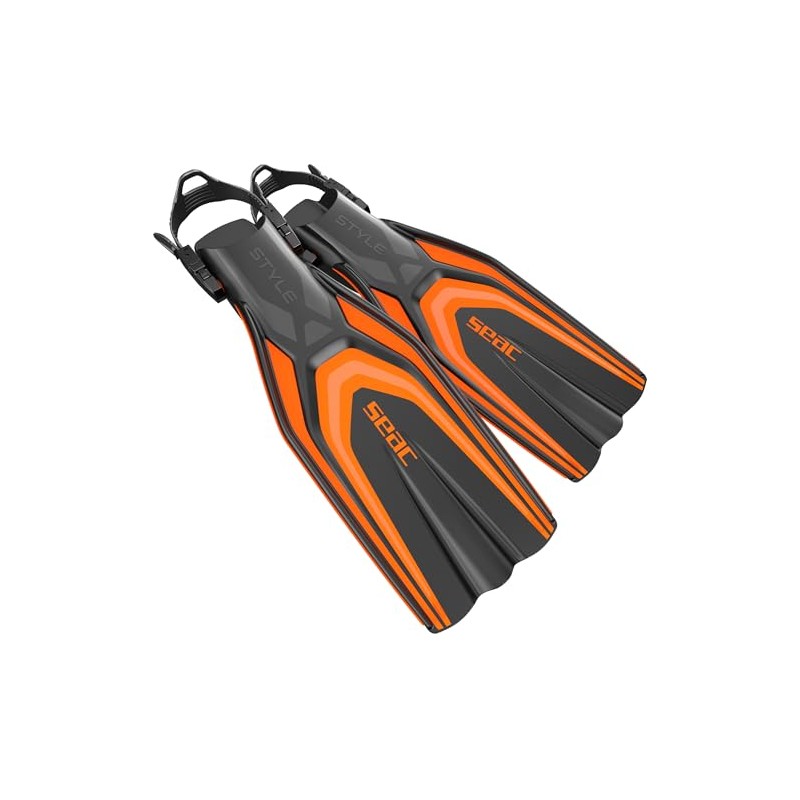 SEAC Style, Scuba Diving Fins for Professional and Recreational Use