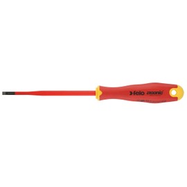 Felo 0715762639 Slotted 5/32" E-Slim Insulated Screwdriver with Length 4"