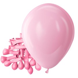Bezente Pastel Pink Latex Party Balloons - 150 Pack 5 inch Round Helium Light Pink Small Bridal Pink Balloons for Gender Reveal Bridal Shower Birthday Wedding Anniversary Party Decoration