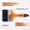 Brocha de cerdas Naturales, Mango de plástico,(1 Pulgada, 2 Pulgadas,