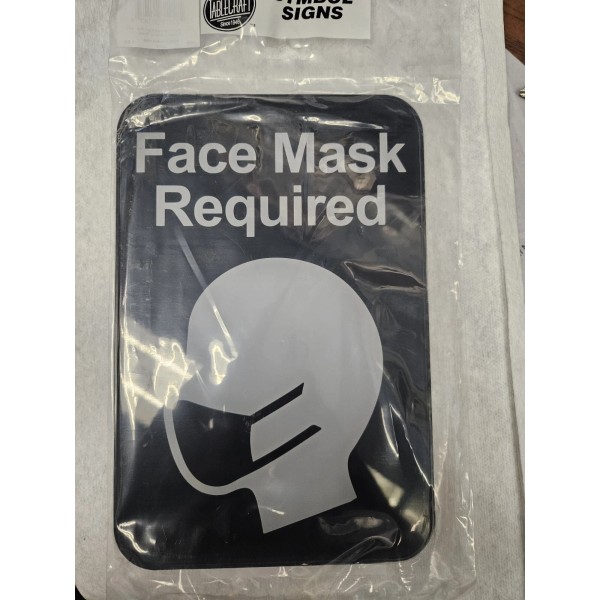 Sigo Signs Face Mask Required Sign, 9"X6"