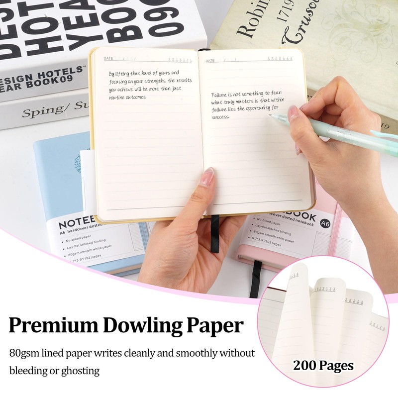 Hopton Notebook A6, 3 Piece Notebook Set, 192 Pages, 80