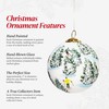 Art Studio Company - Hand Painted Christmas Ornament, Blown Glass,