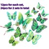 24PCS 3D Butterfly Wall Sticker Decor,3D Butterflies Stickers for Party