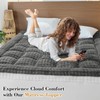Cymula Queen Mattress Topper Fleece Bubble Pillow Top Mattress Pad