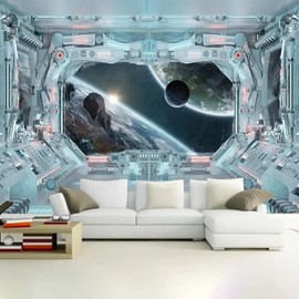 FENDROM Astronaut Tapestry Universe Planet Wall Hanging Cosmic Outer Space Tapestries Psychedelic Nebula Poster for Bedroom Living Room Birthday Party Gamer Gift