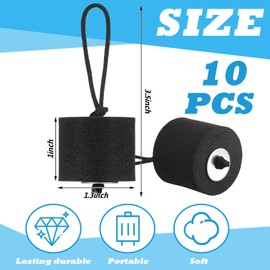 VioraWhite 10 Pcs Universal Kayak Scupper Plug Kit EVA Scupper Plugs Drain Holes Stopper Bung with Lanyard High Elasticity Compatible with Most Drain Holes