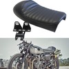 Black Vintage Cafe Racer Hump Seat Retro Saddle For CB