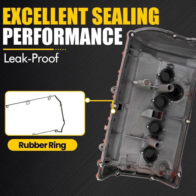 MILIPARTS Aluminum Valve Cover with Gasket, Bolts and Cap Fit