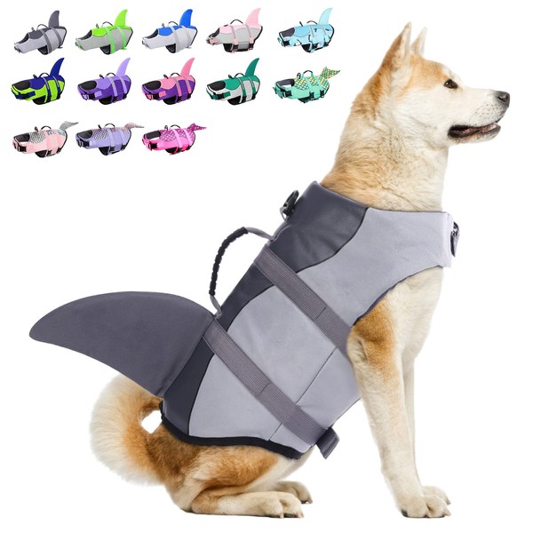 Dog Life Jacket, Large Dog Life Vest for Swimming Boating,