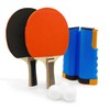 TaktZeit Ping Pong Set with Retractable Net, 2 Ping Pong