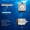AquaMiracle Aquarium Air Pump Commercial Air Pump with Aluminum Housing,