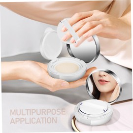 Baluue Portable Powder Puff Box 2 Pack for Women's Loose Powder Storage