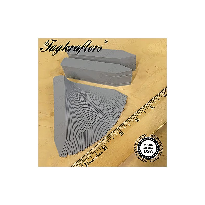 TAGKRAFTERS 4" x 5/8" Grey Premium Pot Stakes - 500
