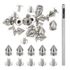 PATIKIL 12mm Studs for Clothing, 24 Sets Spikes for Clothes