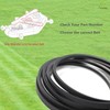 1734131 Lawn Mower Deck Belt 1/2" x 73" for Simplicity