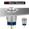 22mm Push Button Switch Momentary Latching High Round Waterproof IP67