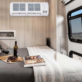 Xuthusman 12V Underdash-mounted Portable Electric AC Car Air Refrigeration Conditioner Evaporator Kit 3-Speed with LCD Display For Car Caravan Truck 22525 BTU/H