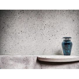 Beautiful Ocean Blue Urns for Human Ashes Adult Female, Burial, Decorative, Funeral, Cremation Urns for Women and Men - 1 Keepsake (Blue)