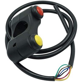 Motorcycle Switch Handlebar Switch Control Handlebar 22 mm for Naked, Tourer, Racing, Cruiser, Pit Bike (2 Buttons, Aluminium)