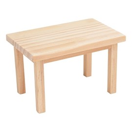 VBS Sam Miniature Table 5 x 5 x 8.2 cm - Dollhouse Furniture, Doll's House, Miniature Furniture, Model Building, Hobby, Decorative Table Decoration, Table Accessory