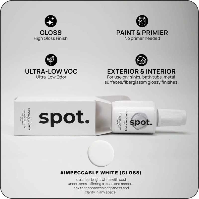 spot. 1 Fl Oz Impeccable White Touch Up Paint High