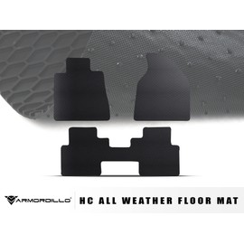Armordillo USA 8706800 Honeycomb Hex All Weather Rubber Floor Mats 3 Pieces - Black Fits 2008-2017 Buick Enclave