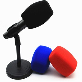 Saidbuds Foam Microphone Cover, Handheld Microphone Windshield, Large Foam Windshields, Pop Filter for Handheld Microphone, Interview Microphones, Black