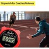 BLACK Sports Stopwatch Multi-Function Sport Digital Stopwatch Timer, Large Display,