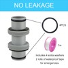 hicoosee Pack of 2 Pool Hose Connectors 38 mm with