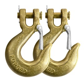 Yeeson Grab Hook, 3/8 Inches Slip Hook with Safety Latch Hook Can Hold 6000LBS for Transport Lifting Connection