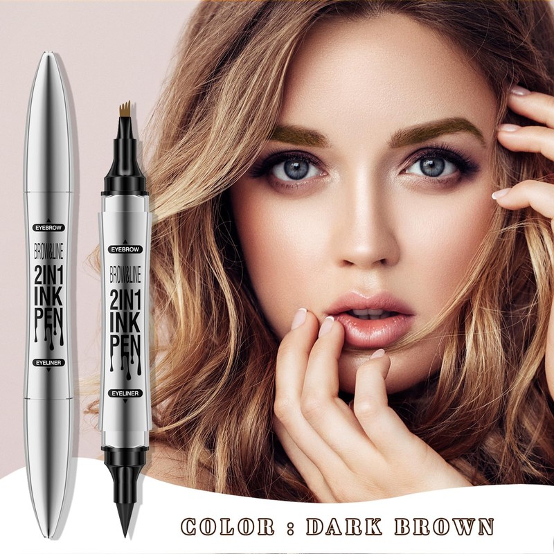 Waterproof Microblading Eyebrow Pen - 2 in 1 2024 New