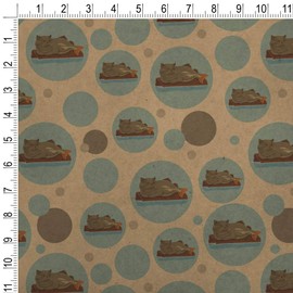 GRAPHICS & MORE Catfish Mercat Cat Mermaid Sitting On Log Premium Kraft Gift Wrap Wrapping Paper Roll