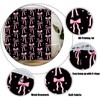 ZKJSMGS Cute Shower Curtain,Pink Black Bow Dots Modern Aesthetic Bathroom