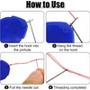 TOOVREN Needle Threader for Hand Sewing 12 Pcs Plastic Wire
