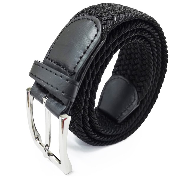 Glamexx24 Unisex Elastic Fabric Belt Braided Stretch Belt Stretchy Belt