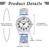 Avaner Elastic Strap Wristwatch, Big Number Analog Quartz Bracelet Watch,