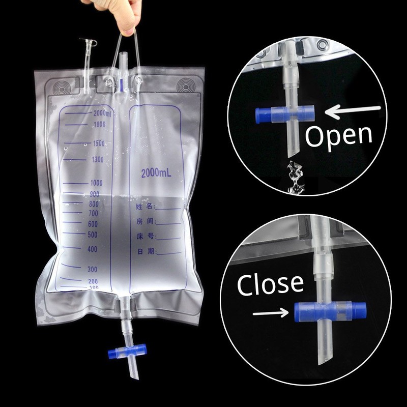 Owfeel 2000ml Man Protable Wearable Urine Bag Urinal System with