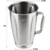 Felji Premium Stainless Steel Jar with Bottom Cap and Blade