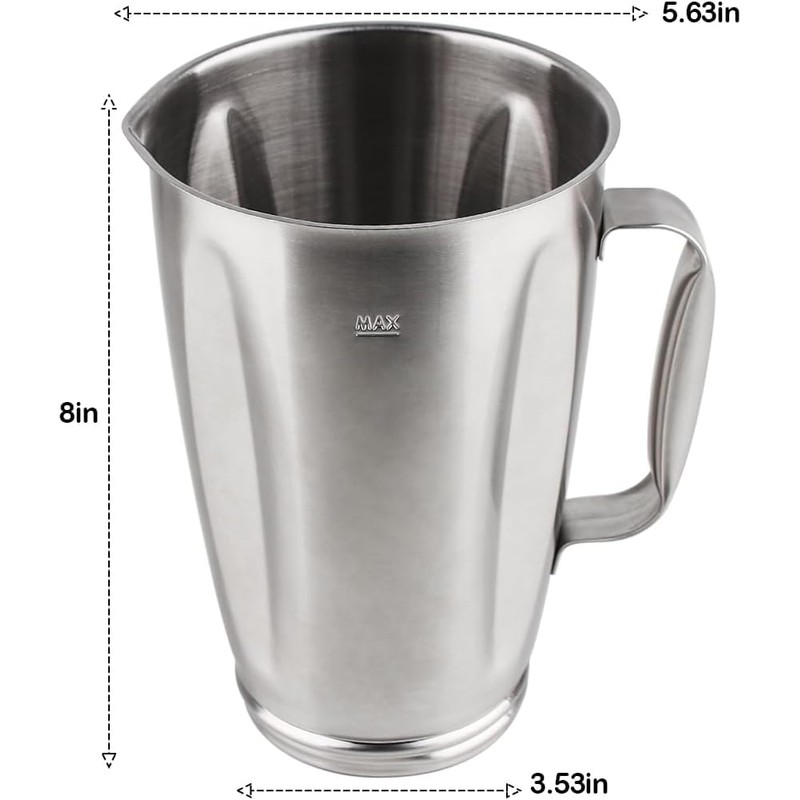Felji Premium Stainless Steel Jar with Bottom Cap and Blade