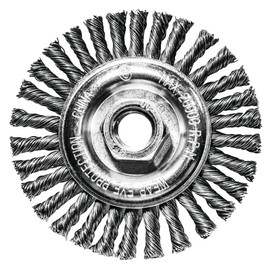 Century Drill & Tool 76041 Stringer Bead Angle Grinder Wire Wheel Brush, 4"