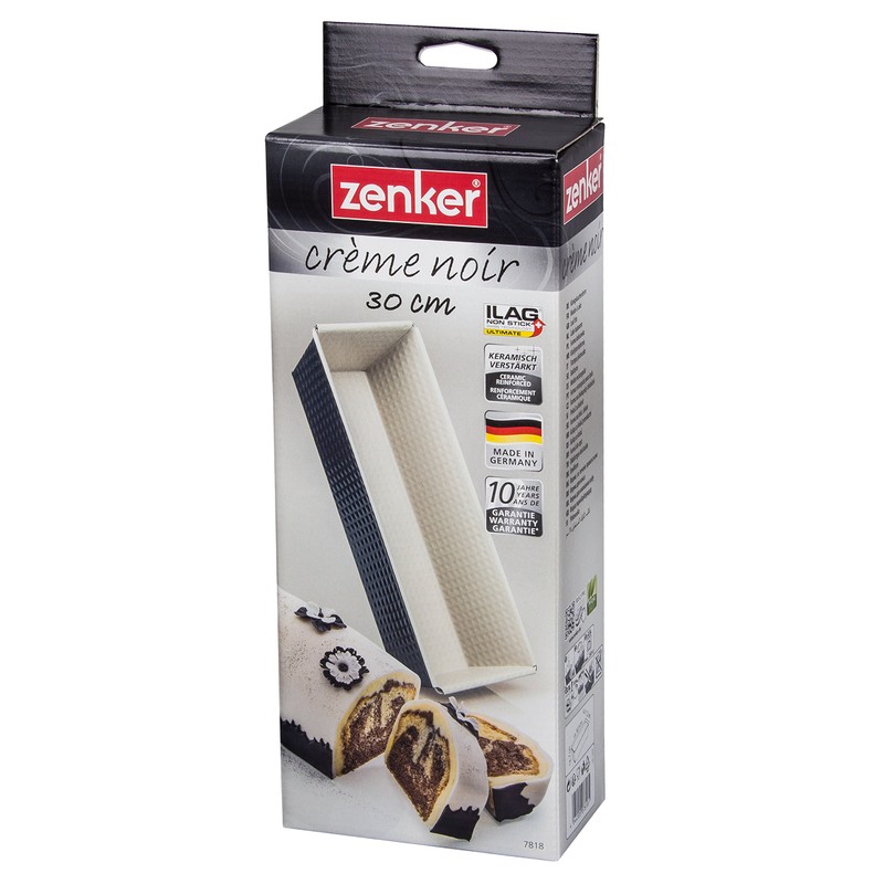 Zenker 7818 Crème Noir Loaf Tin Diameter 30 cm Stainless
