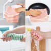 21 Pack Super Absorbent Dish Cloths Coral Velvet Microfiber Kitchen