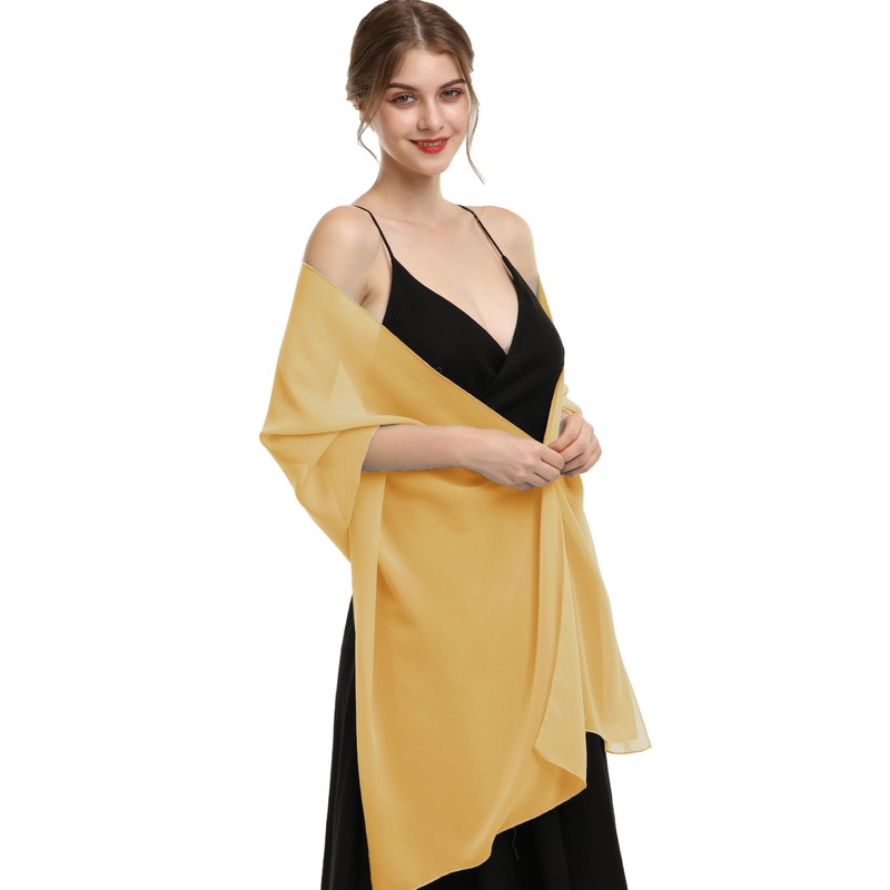 Baoqiya Women's Scarf Shawls and Wraps for Evening Dress Chiffon