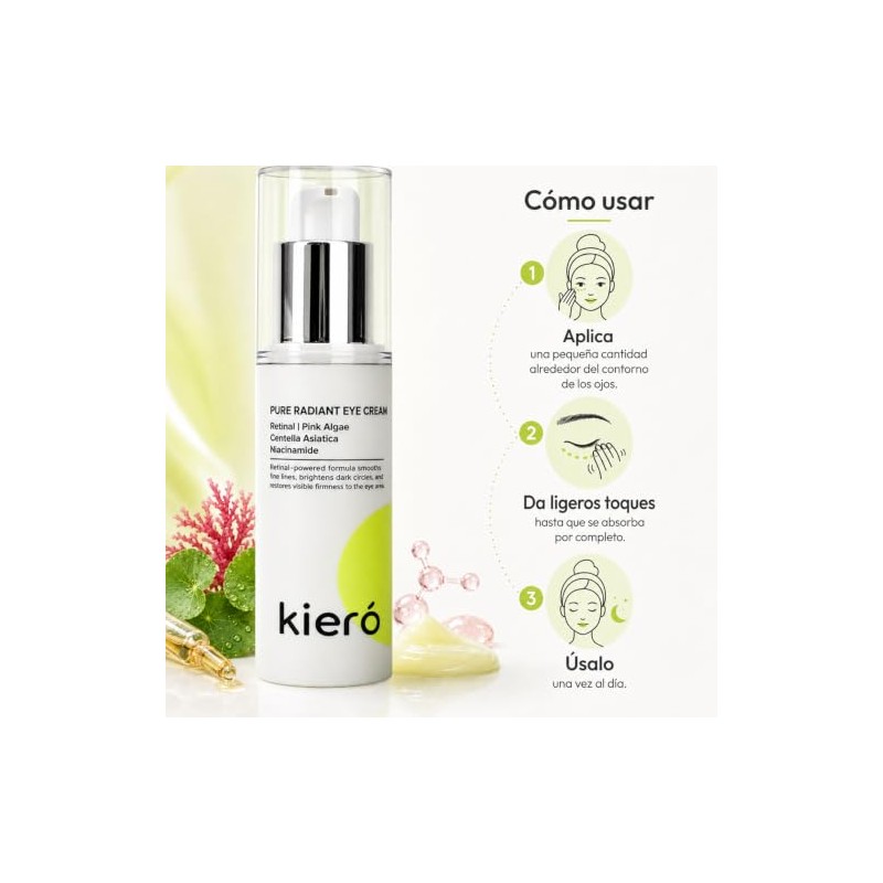 KIERO Crema Contorno de Ojos Retinal y Centella Asiática 25