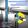 Menz Parasol Holder Balcony Railing - Robust Stainless Steel Umbrella