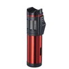 Visol Artemis Triple Torch Flame Butane Refillable Cigar Lighter (Red)