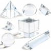 7 Pack K9 Optical Crystal Photography Prism Set, Include 1-4in